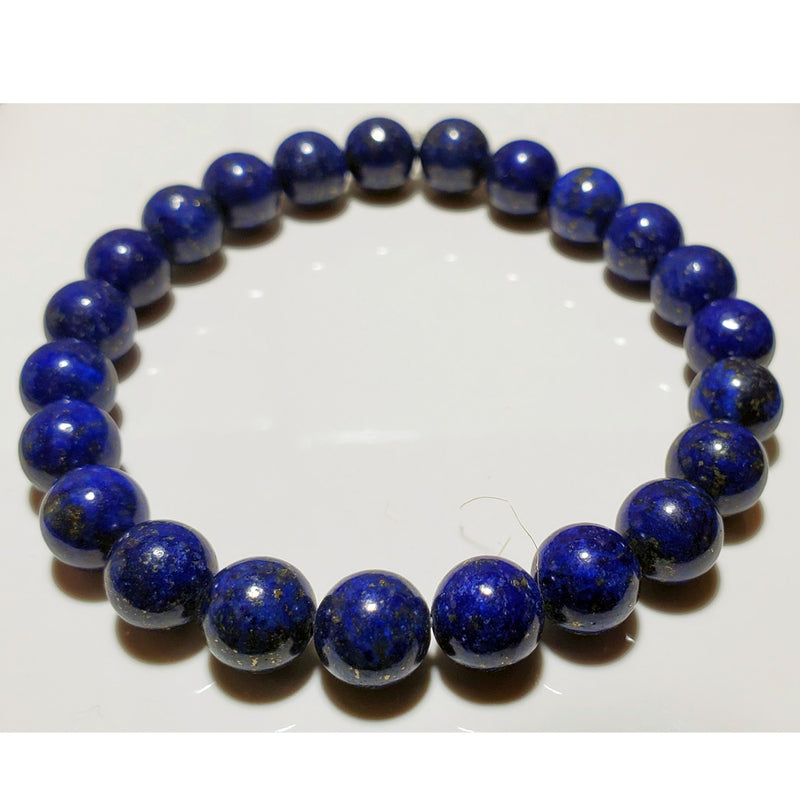 8mm Lapis Lazuli Beaded Elastic Stretch Bracelet | Wild Lotus® | @wildlotusbrand