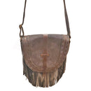 Leather Boho Fringe Suede Cross-body Bag with Adjustable Shoulder Strap | Wild Lotus® | @wildlotusbrand