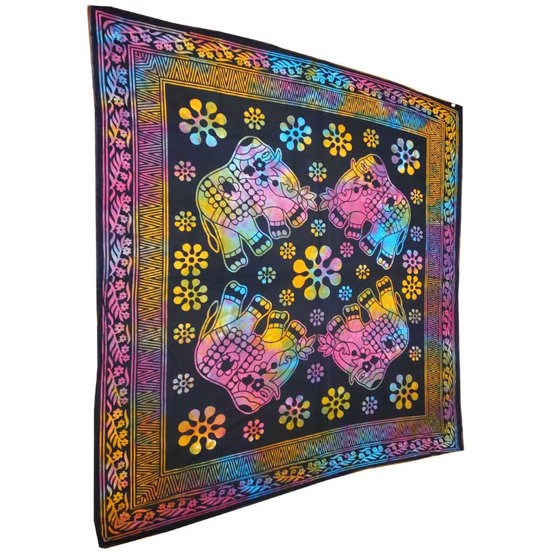 Elephant Mandala Chakra Star Full Size Tapestry Wall Art | @wildlotusbrand | Wild Lotus® | wildlotusbrand.com