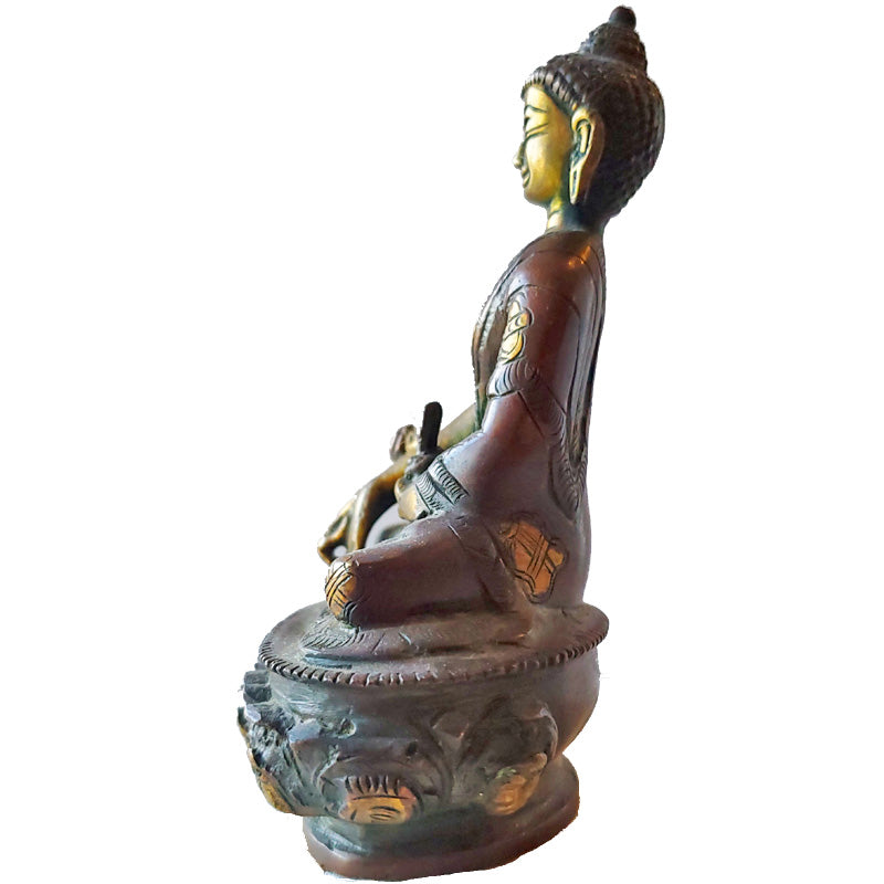 Medium Healing Buddha Brass Statue | @wildlotusbrand