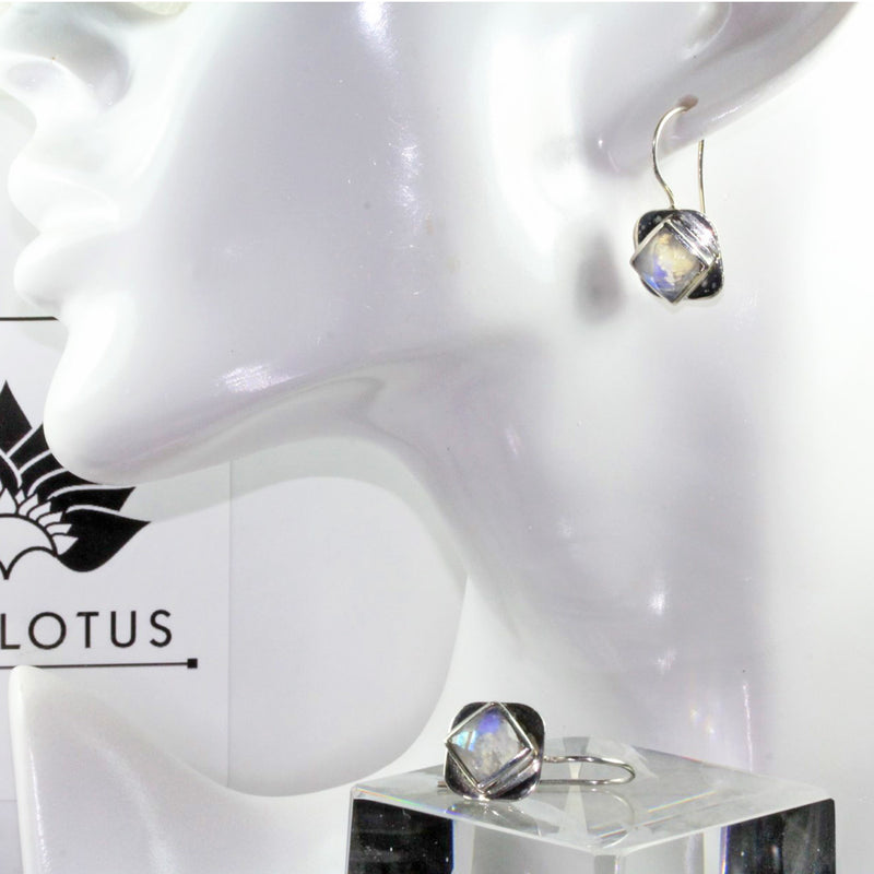 Moonstone Evolution Hook Earrings | Wild Lotus® | @wildlotusbrand