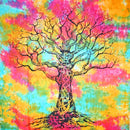 Multi Color Celtic Knot Tree Of Life Tie Dye Tapestry | Wild Lotus® | @wildlotusbrand