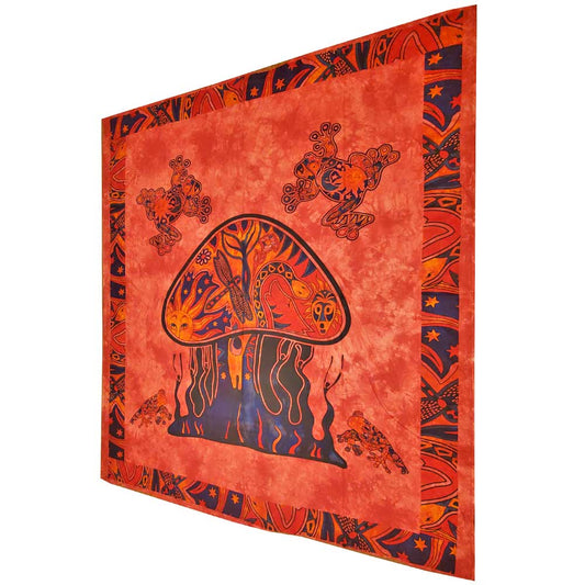 Psychedelic Mushroom Garden Tapestry | @wildlotusbrand
