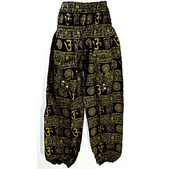 Om Peace Symbol High Waist Bootcut Yoga Pants 