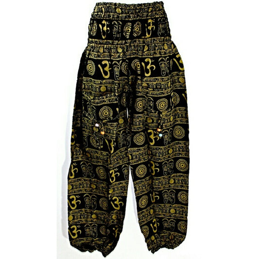 Om Peace Symbol High Waist Bootcut Yoga Pants 