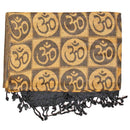 Om Meditation Symbol Handwoven Tassel Scarf