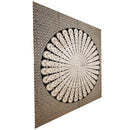 Optical Illusion Black and White Spiral Peacock Dance Mandala Tapestry | @wildlotusbrand | Wild Lotus®