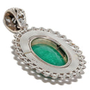 Green Onyx Rope-work Wreath Pendant | Wild Lotus® | @wildlotusbrand