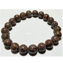 8mm Petrified Wood Beaded Elastic Stretch Bracelet | Wild Lotus® | @wildlotusbrand