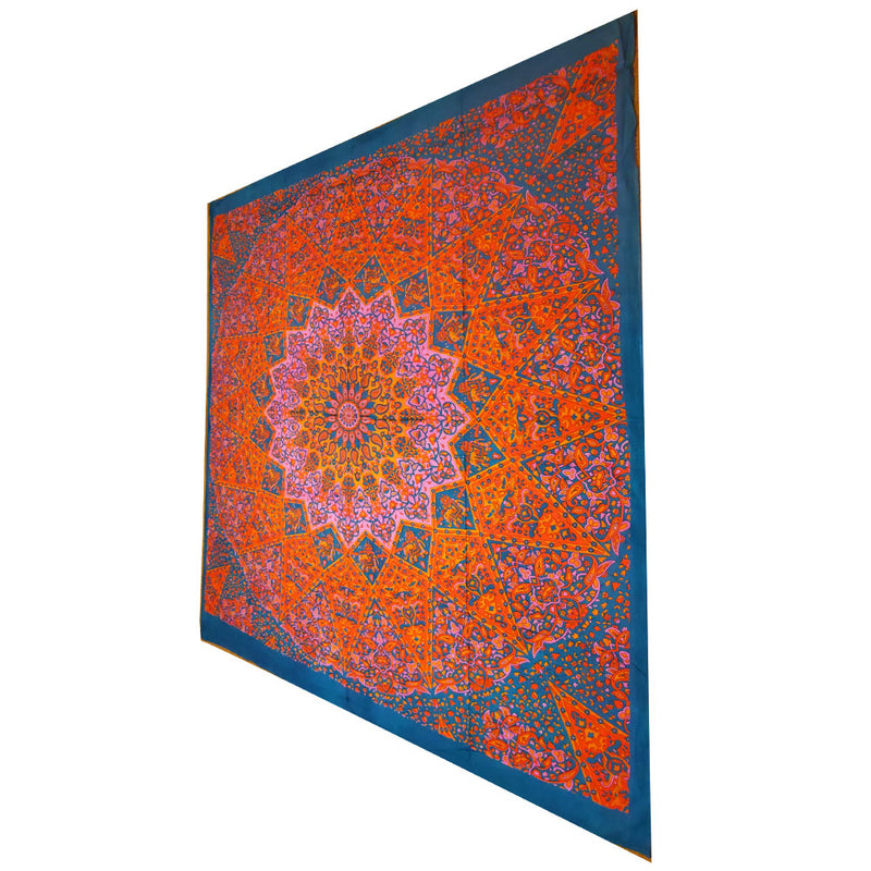 Pink Chakra Star Sign Indian Elephant Mandala Full Size Wall Tapestry Hanging | @wildlotusbrand | Wild Lotus®