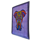 Purple Indian Bohemian Elephant Brushstroke Art Tapestry Wall Hanging Decoration | Wild Lotus® | @wildlotusbrand