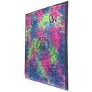 Pink Buddhist Om Symbol Tapestry Wall Hanging with Seven Chakra Symbol Border | Wild Lotus® | @wildlotusbrand