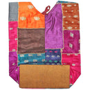 Raw Silk and Silk Embroidery Art Banquet Floral Patchwork Shoulder Bag | Wild Lotus®