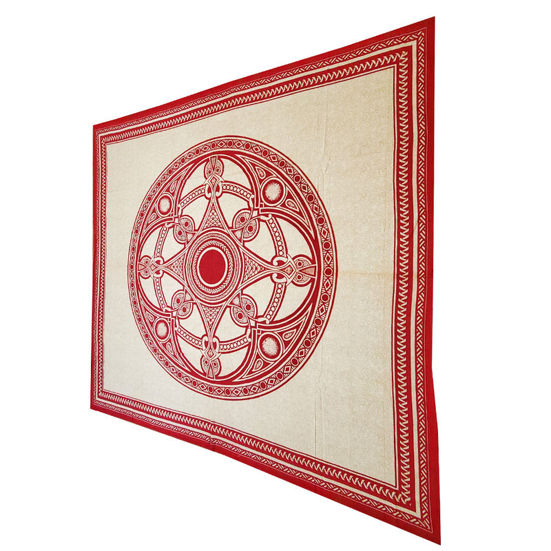 Red Geometric Series Pattern Design Large Wall Decoration Tapestry
