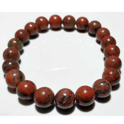8mm Red Jasper Beaded Elastic Stretch Bracelet | Wild Lotus® | @wildlotusbrand