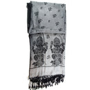 Reversible Scarf Pattern Ganesha Print Shawl | wildlotusbrand.com