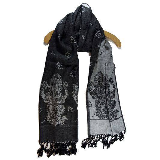 Reversible Scarf Pattern Ganesha Print Shawl | @giftshopwestpalmbeach