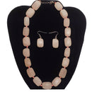Rose Quartz Unconditional Love Heart Chakra Jewelry Necklace Set