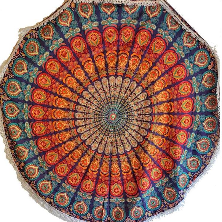 Festival Round Mandala Tapestry