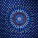 Royal Blue Peacock Dance Mandala Tapestry
