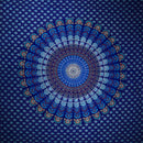 Royal Blue Peacock Dance Mandala Tapestry
