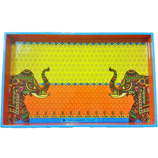 Royal Tuskers Festival Elephants Laminated Wood Tray