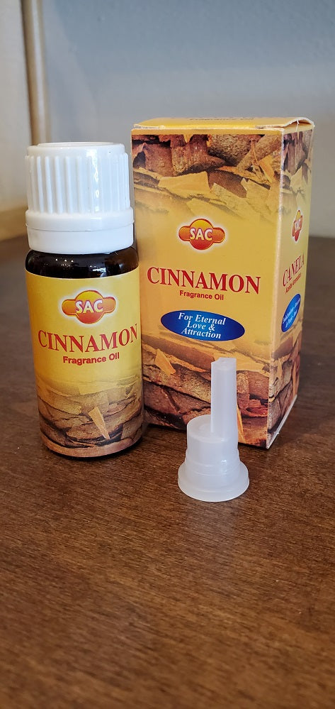 SAC Fragrance Oils | 10 ml Bottle | Aromatherapy | Cinnamon