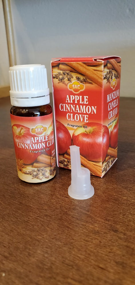 SAC Fragrance Oils | 10 ml Bottle | Aromatherapy | Apple Cinnamon Clove