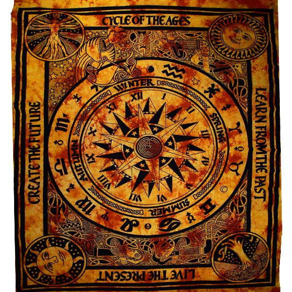 Saffron Cycle Of The Ages Tapestry