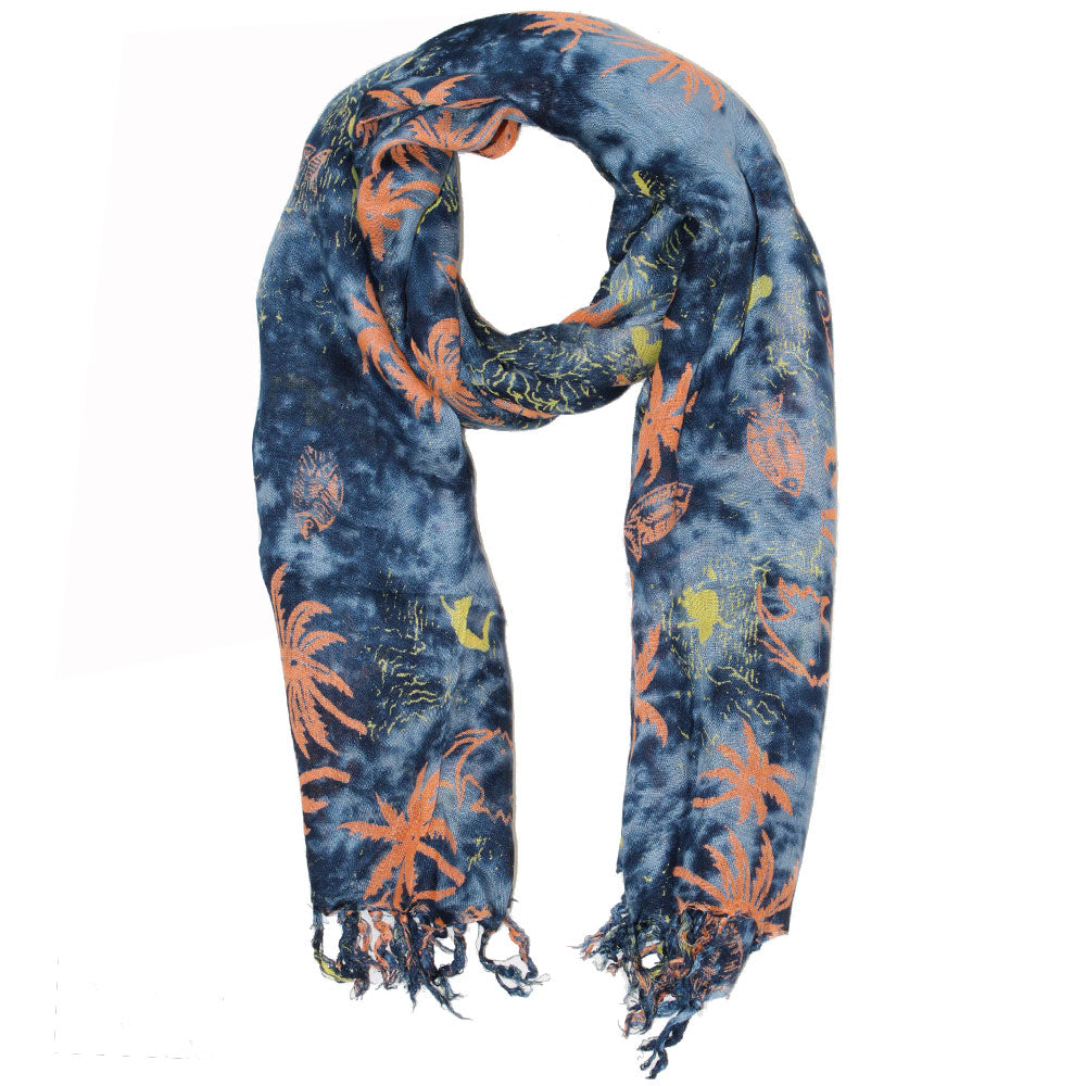 Tropical Island Getaway Blue Print Sarong Wrap | Wild Lotus® | @wildlotusbrand