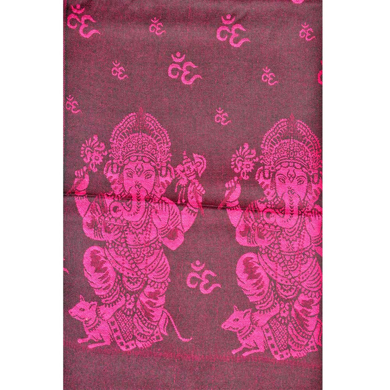 Reversible Scarf Pattern Ganesha Print Shawl | Wild Lotus®