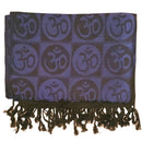 Om Meditation Symbol Handwoven Tassel Scarf