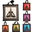 Seven Chakras Avatar Meditation Tie Dye Market Tote Bag Canvas Graphic