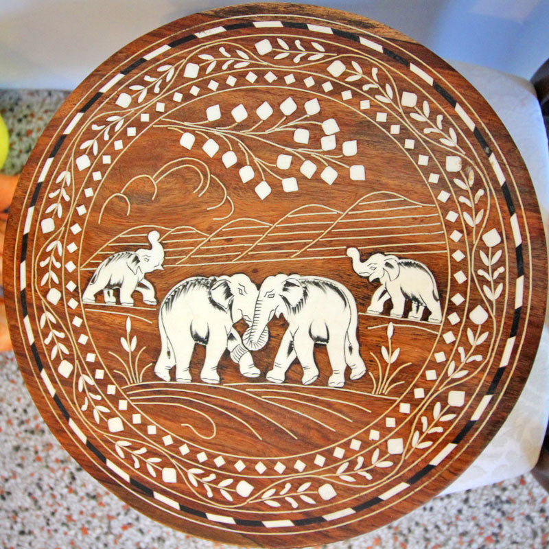 Elephant-Boho Mini Table