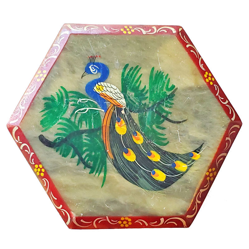 Stately Peacock Soapstone Container | @wildlotusbrand