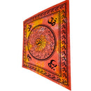 Sunburst Wall Decor Aum Shanti in Sanskrit on a Lotus Mandala Tapestry | @wildlotusbrand | Wild Lotus®