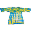 Blue Butterfly Long Sleeve Sequin Tunic Tie Dye Top