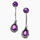 Amethyst Splendor Earrings | Sterling Silver Collection | Wild Lotus